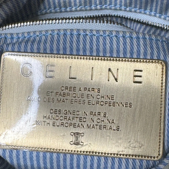 Celine Blue Mini Bucket Bag - Picture 2 of 8